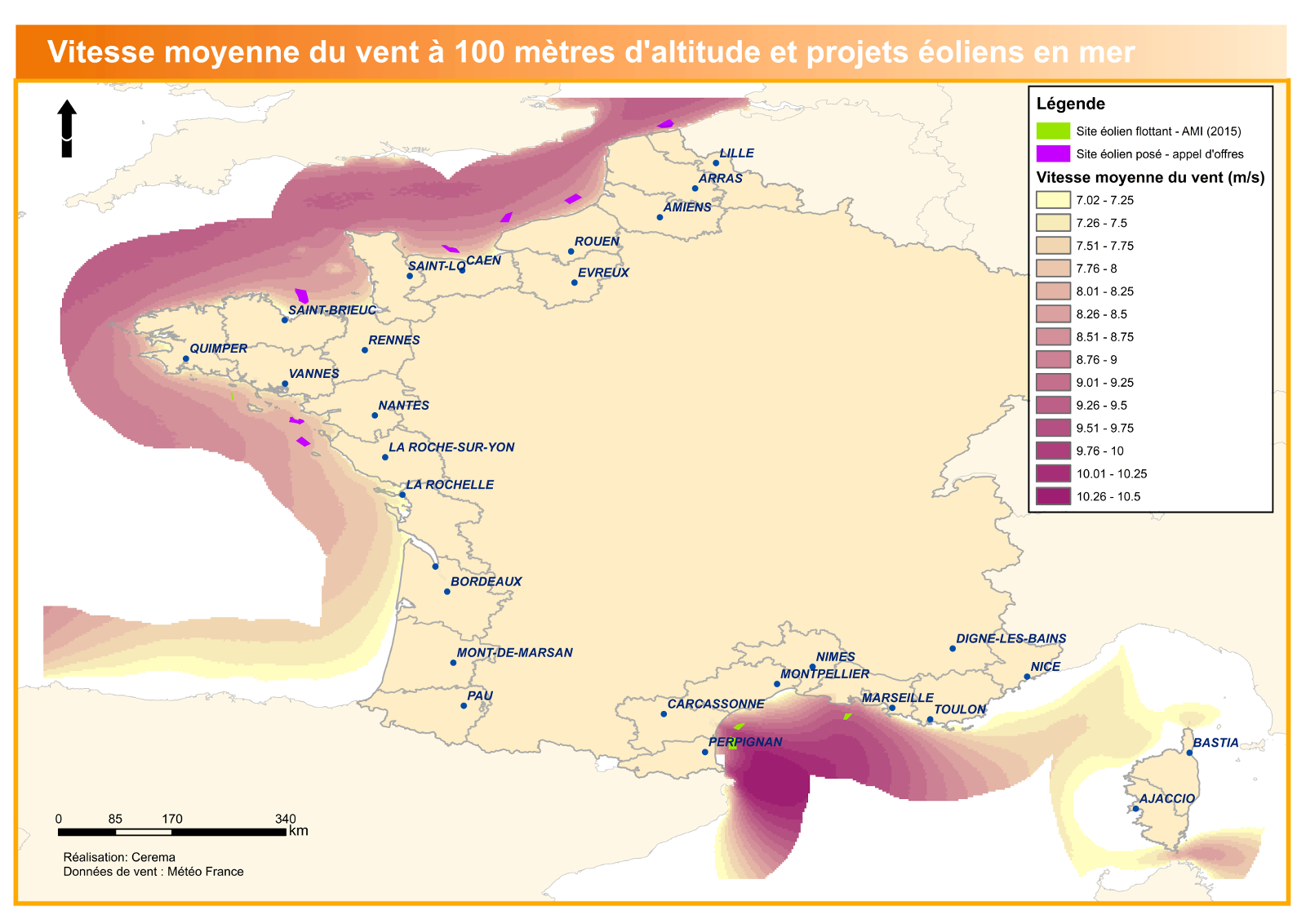 Planification des énergies marines en France métropolitaine | Cerema