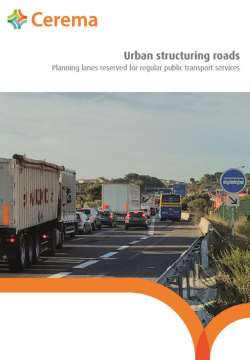 Urban structuring roads -  Planning lanes reserved for regular public transport services