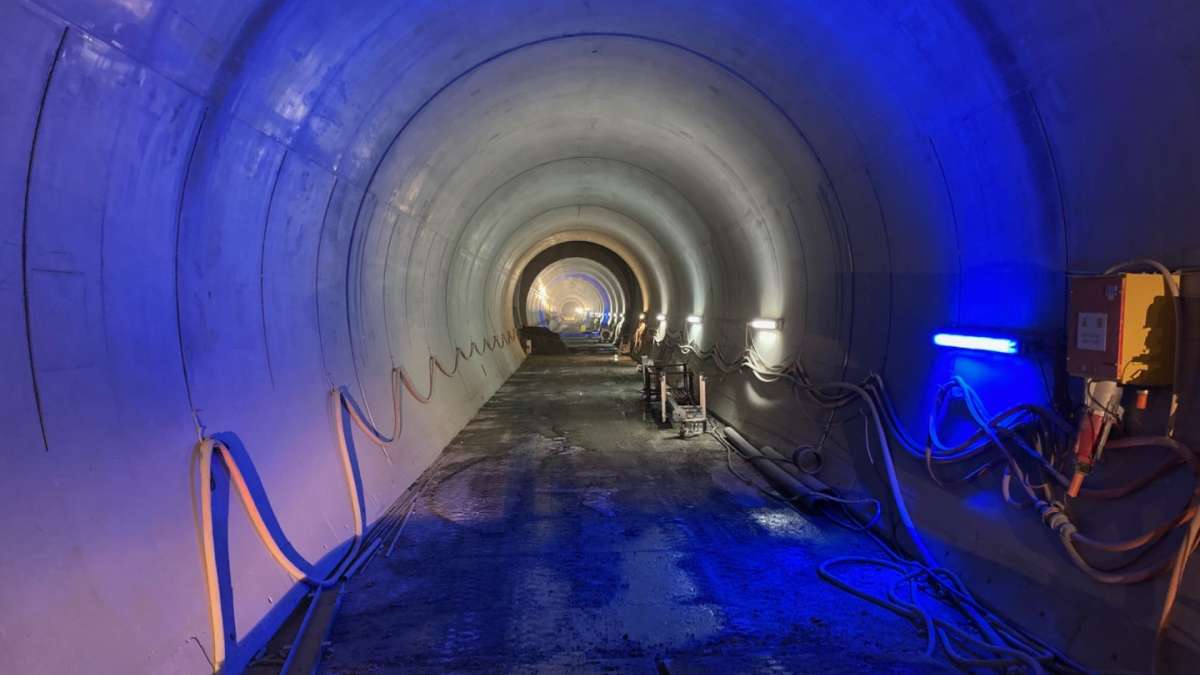 Vue d'un tunnel du CERN