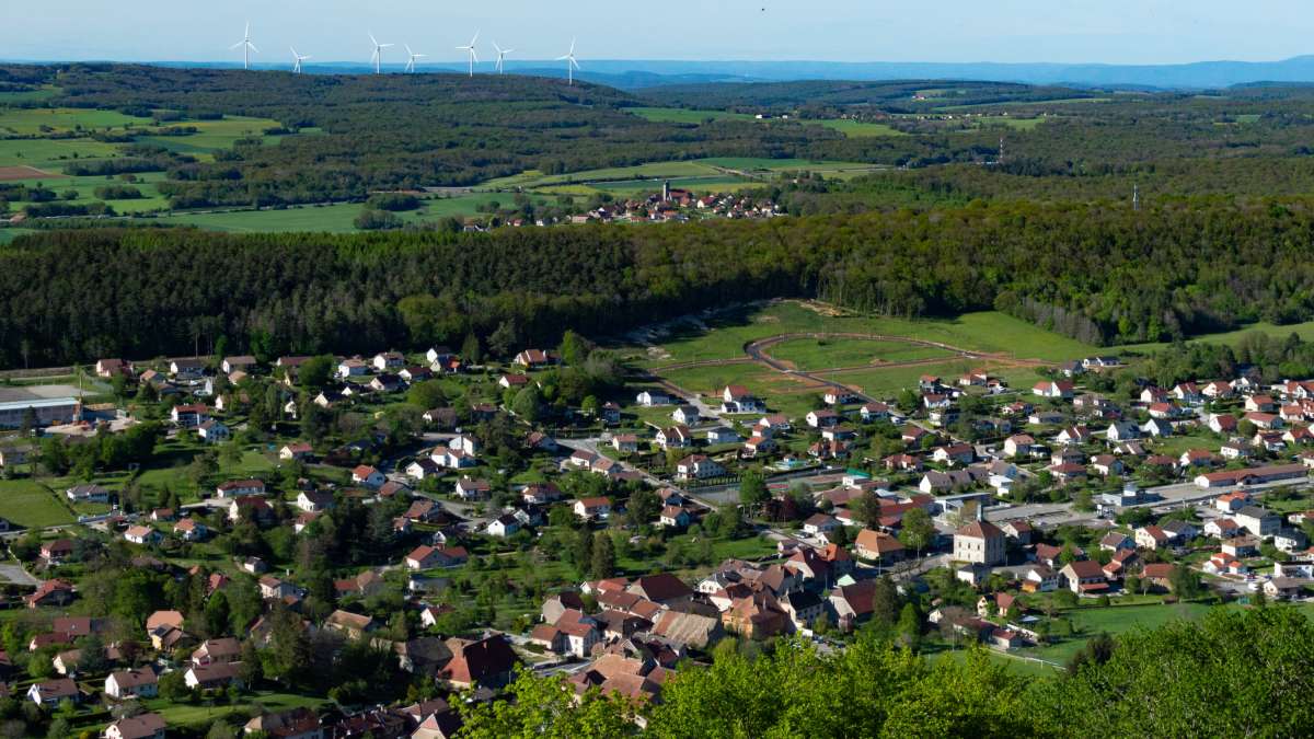 Village de Roulans dans le Doubs 