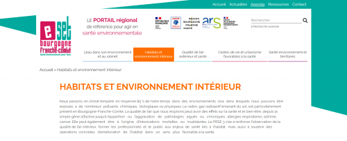 Site : https://www.sante-environnement-bfc.fr/theme/habitats-et-environnement-interieur/