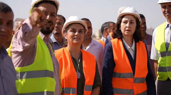 la Ministre de l'Environnement Mme. Leila Chickhaoui Mahdaoui et  la Ministre de l’Équipement et de l'Habitat Mme. Sarra Zaafrani, 