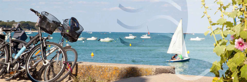 vélos, plage, bateaux