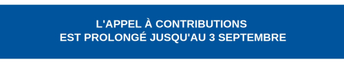 Bandeau bleu : appel à contributions