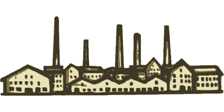 dessin d'une usine