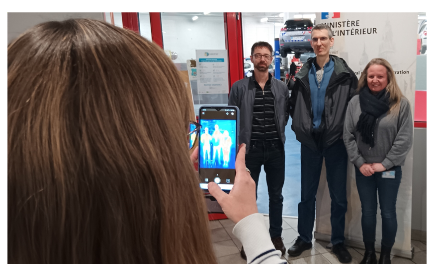 Utilisation de la caméra thermique