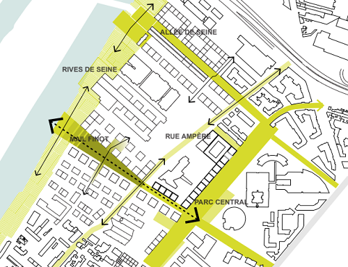 carte du mail finot dans le quartier