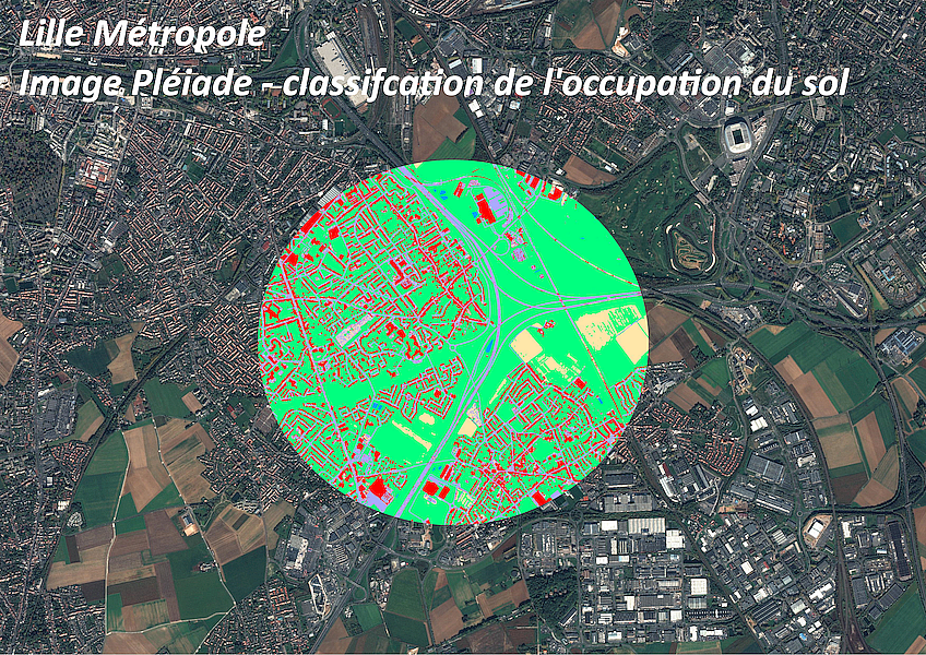 Lille Métropole - image Pléiade - classification OCS