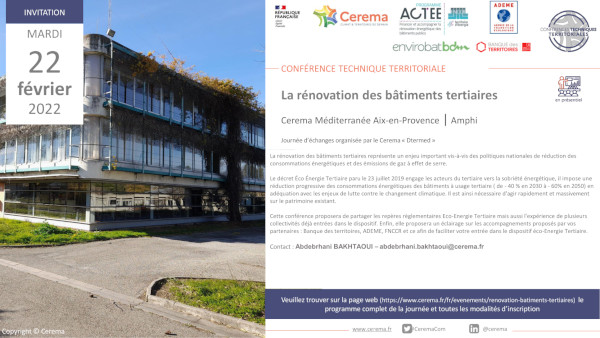 Invitation à la CTT : La rénovation des bâtiments tertiaires