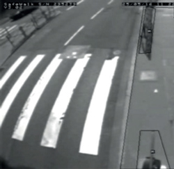 Zone d'attente surveillée par le capteur thermique