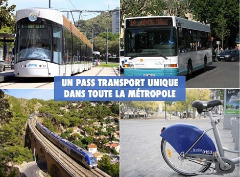Affiche du pass transports à Marseille