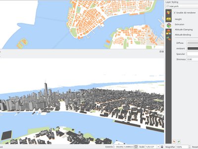 QGIS 3 3D extrudation
