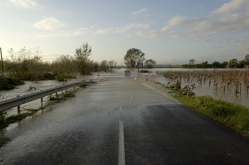 route inondée
