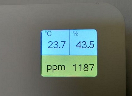 Mesure de CO² à l'école de Saint Barthélémy