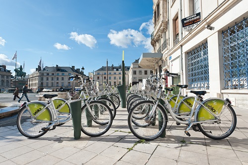 Vélos en libre service à Caen