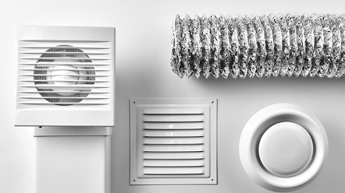 vue d'éléments de systèmes de ventilation