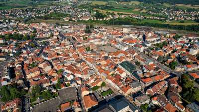 Vue aérienne de Sarrebourg