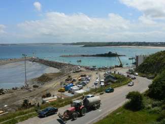 Chantier portuaire à Erquy 