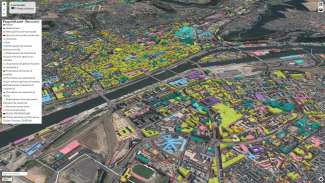 Outil cartographique des bâtiments tertiaires de la Métropole de Rouen, réalisé par le Cerema 