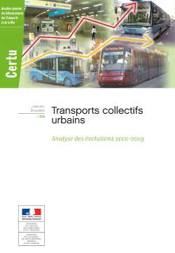Transport Collectifs Urbains (TCU) : Analyse des évolutions 2000-2009 dans les réseaux de transports collectifs urbains (téléchargement payant)
