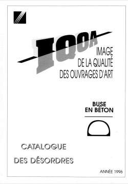 IQOA : buse en béton - Catalogue des désordres