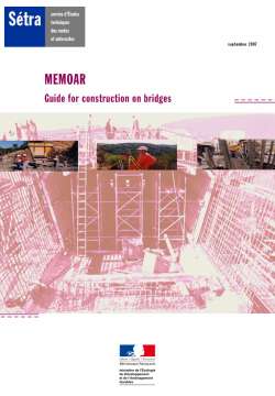 MEMOR - Guide for construction on bridges