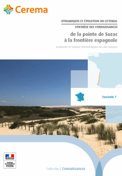 Dynamiques et évolution du littoral - Fascicule 7 : de la pointe de Suzac à la frontière espagnole
