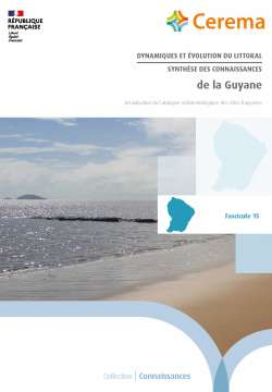 Dynamiques et évolution du littoral - Fascicule 15 : La Guyane