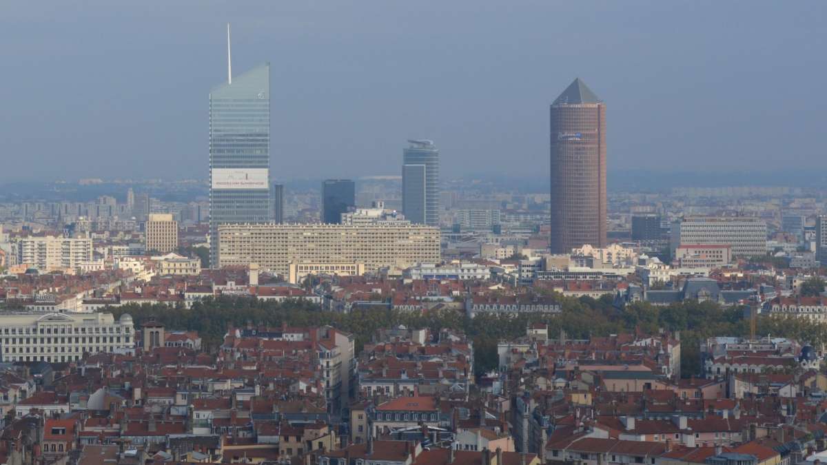 Vue panoramique ville de Lyon