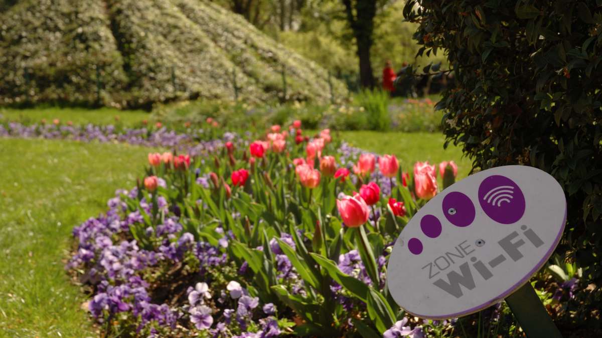 Espace Wifi dans le parc de Bercy