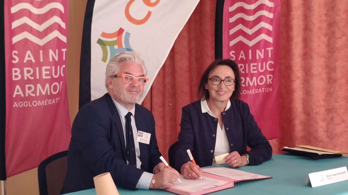 Signature de la convention Cerema - Saint-Brieuc agglomeration