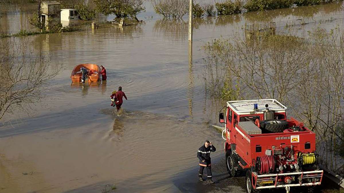 Inondation : intervention des pompiers