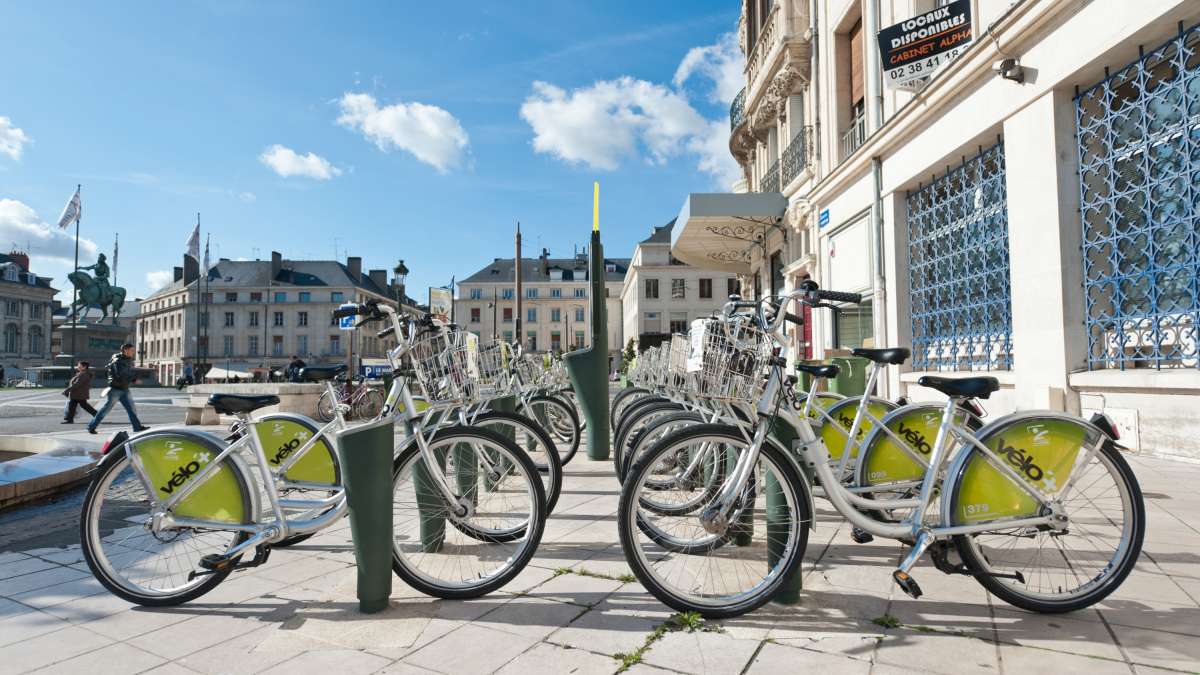 Vélos en libre-service à Caen