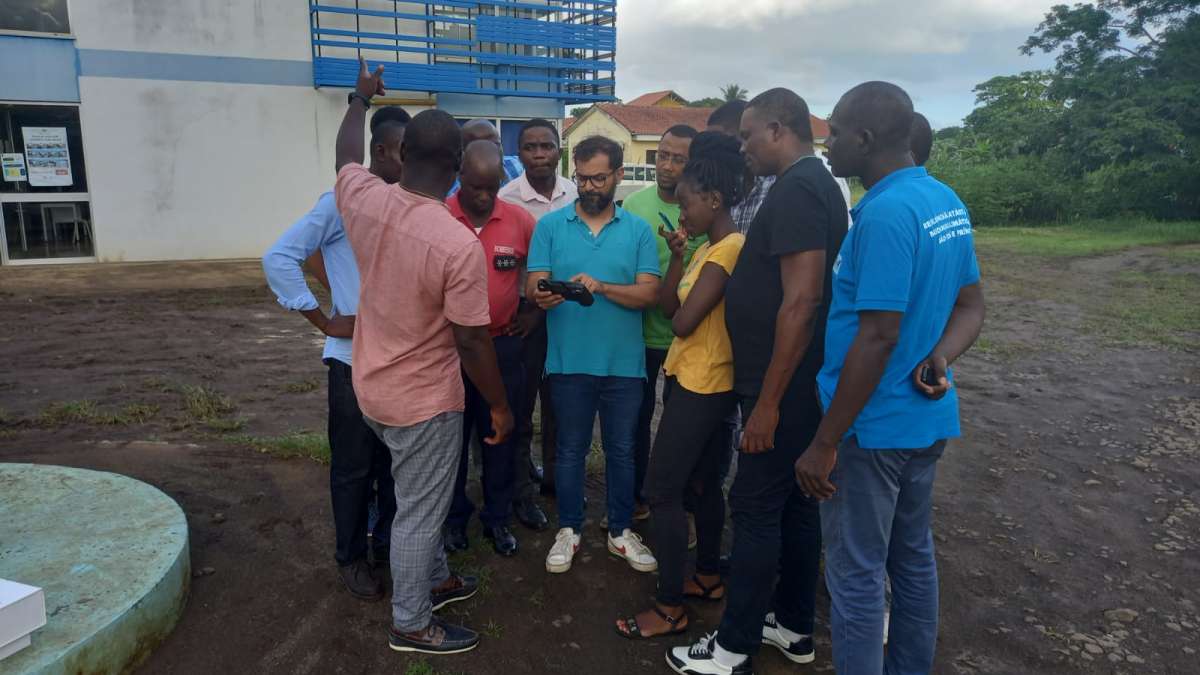 Démonstration d'usage de drone à Sao Tomé