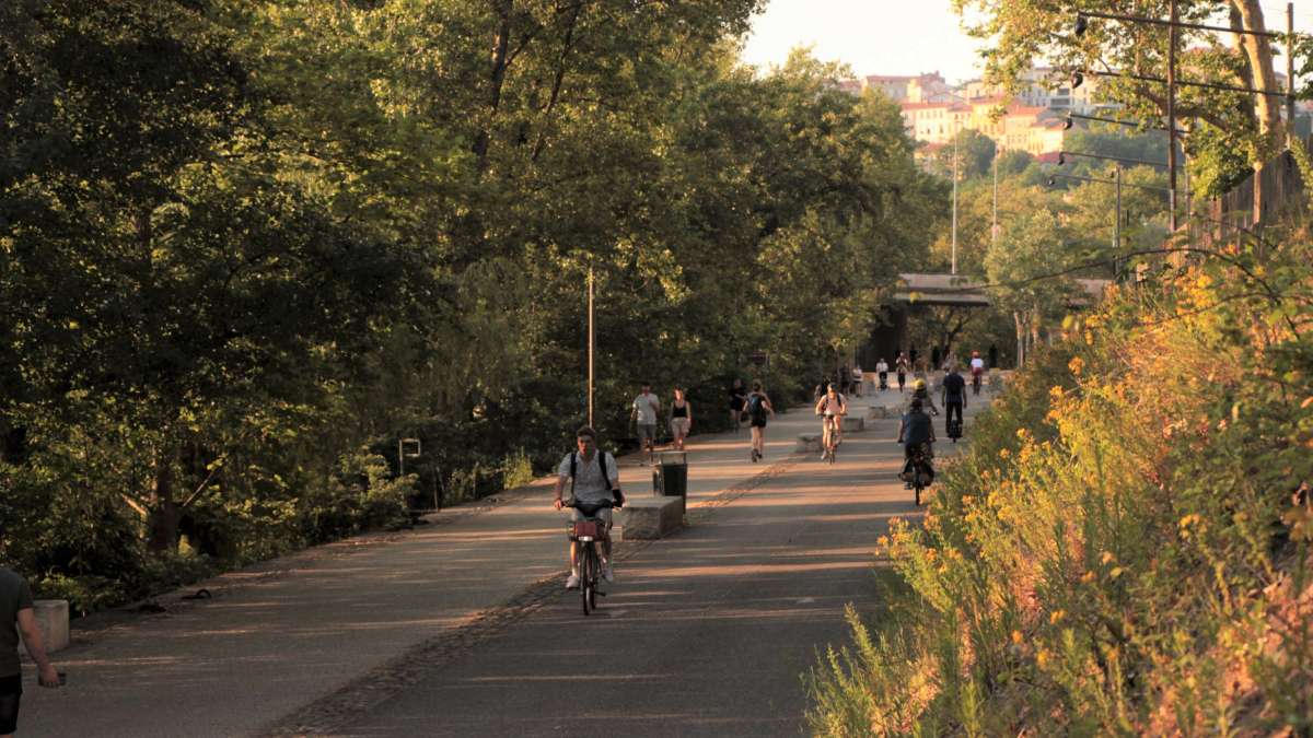 Modes actifs et voie cyclable à Lyon