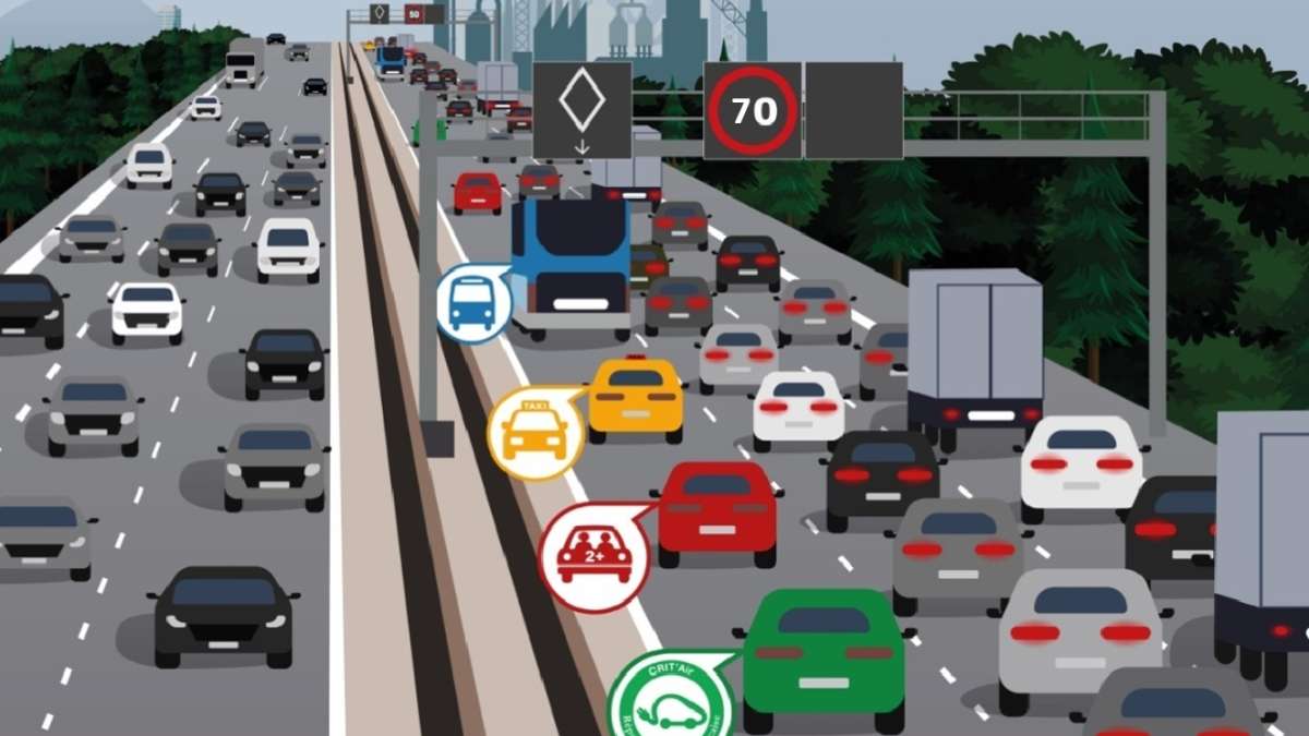 VR2+ sur l'A7 au sud de Lyon