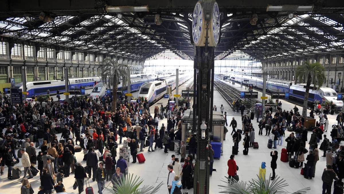 Gare de Lyon, foule du week-end