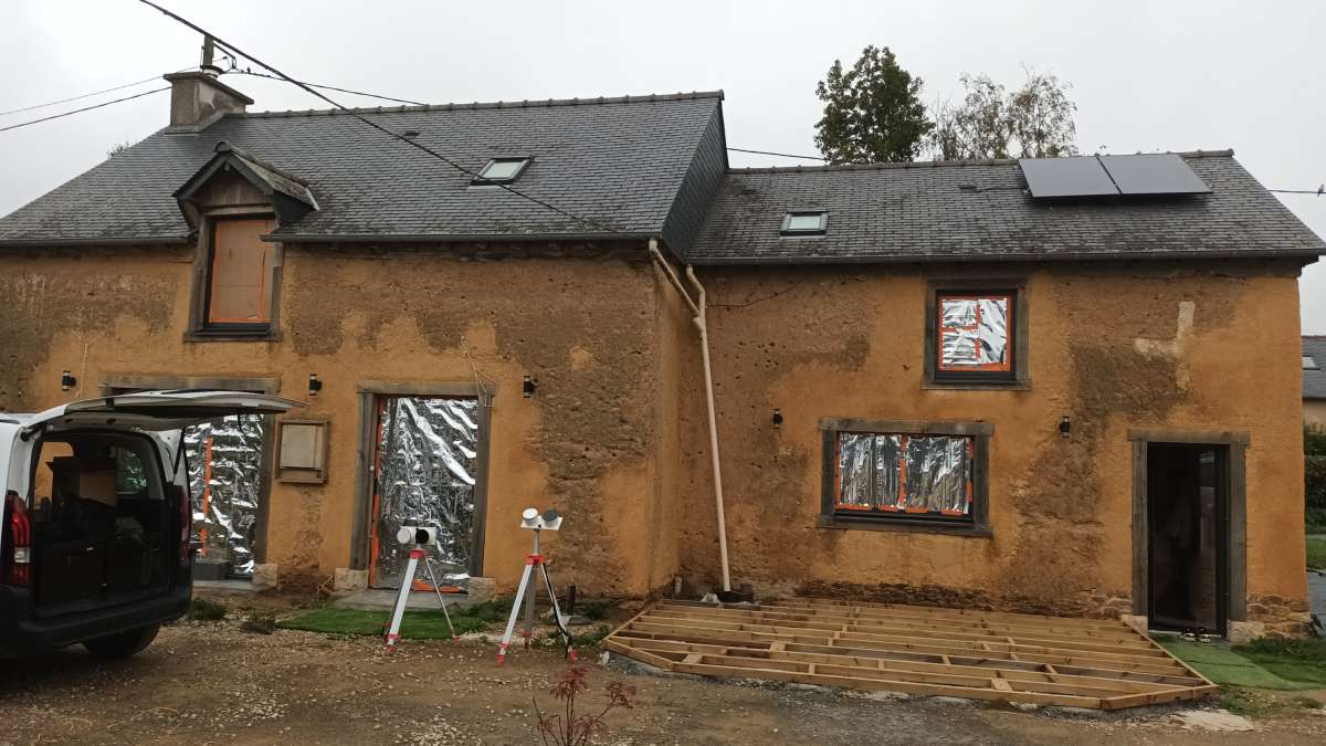 Maison en matériaux biosourcés instrumentée