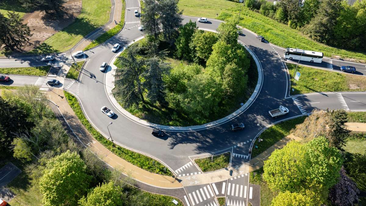 Giratoire cyclable