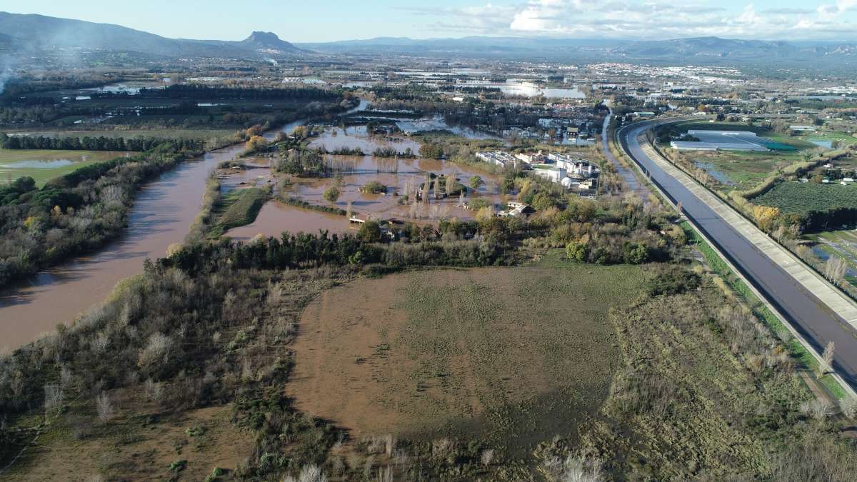 Inondation autour de l'Argens 