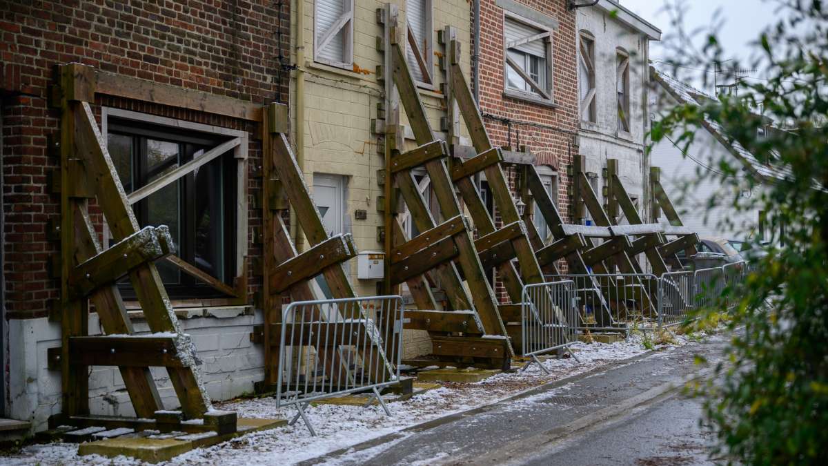 Maisons sinistrées par le retrait et gonflement des sols à Halluin (Hauts-de-France)