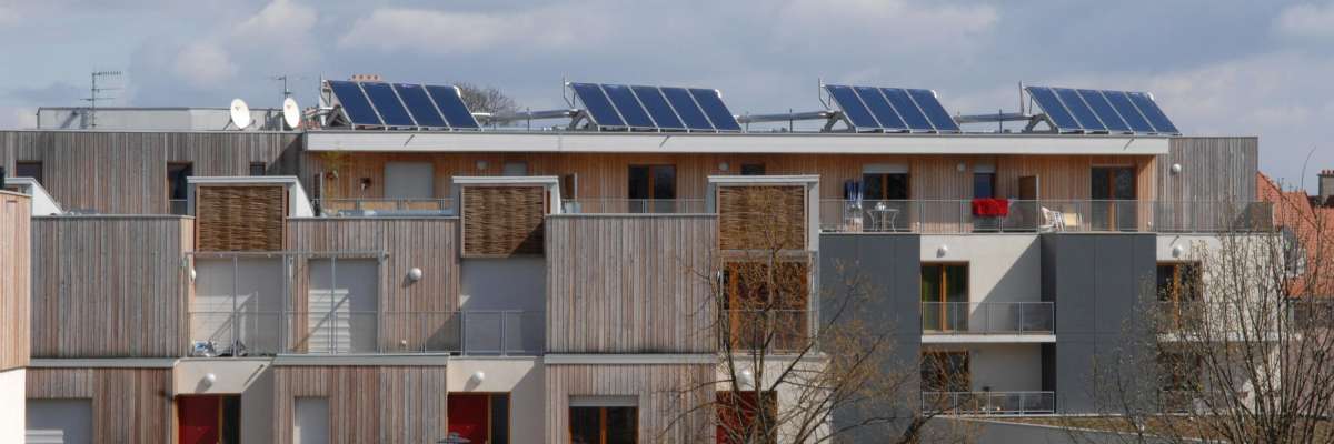 Rénovation de logements sociaux à Mulhouse.
