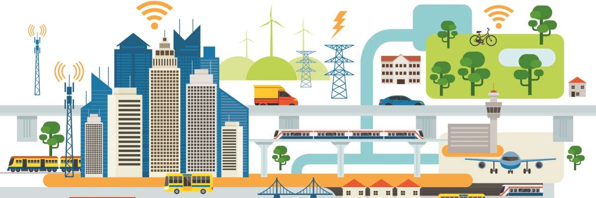 infographie de smart city