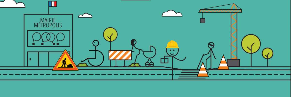 chantiers et pietons