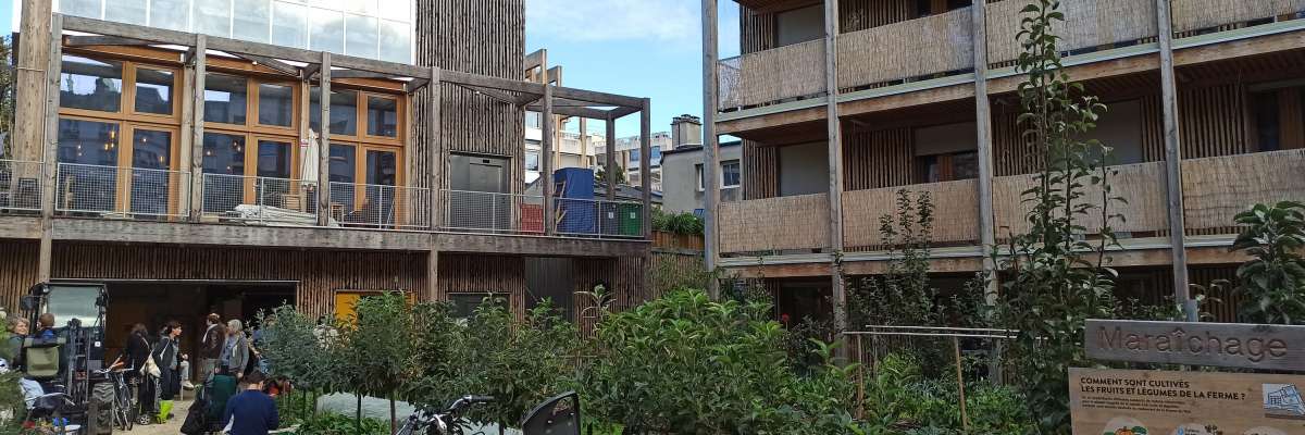Agriculture urbaine - logement insertion sociale - circuit court - la ferme du rail - Paris 19e