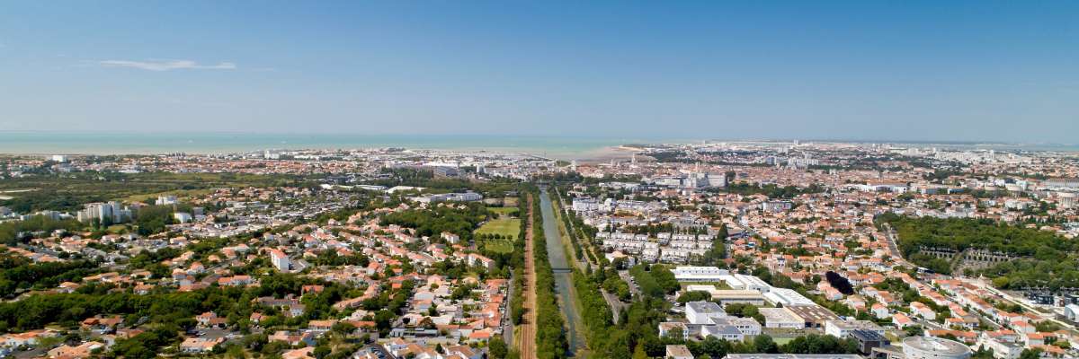 Vue aérienne de La Rochelle
