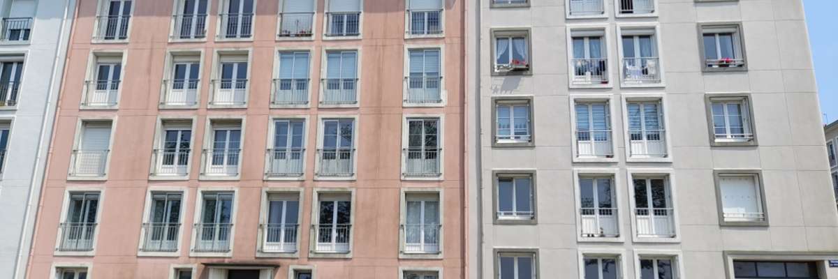 Immeubles de Brest reconstruits après 1945